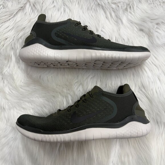 Nike Free Rn 2018 Green Mens Running 942836-300 NEW* Sz 14 - Picture 4 of 8